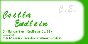csilla endlein business card